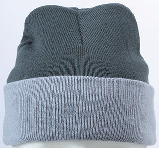Knitted Cap - Dark Grey/Light Grey
