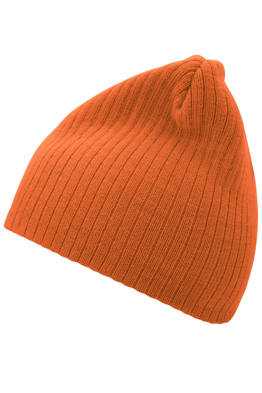 Rib Beanie - Orange