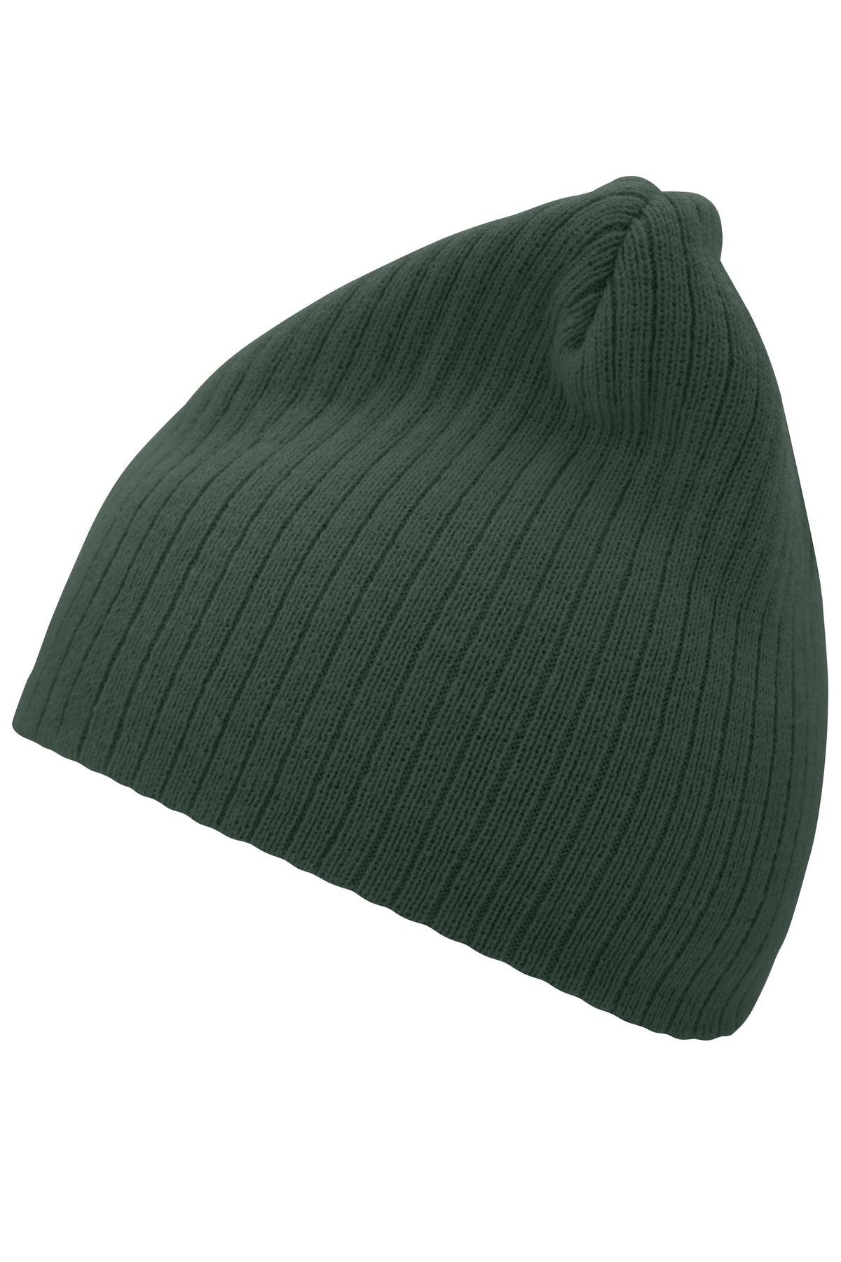 Rib Beanie - Dark-Green