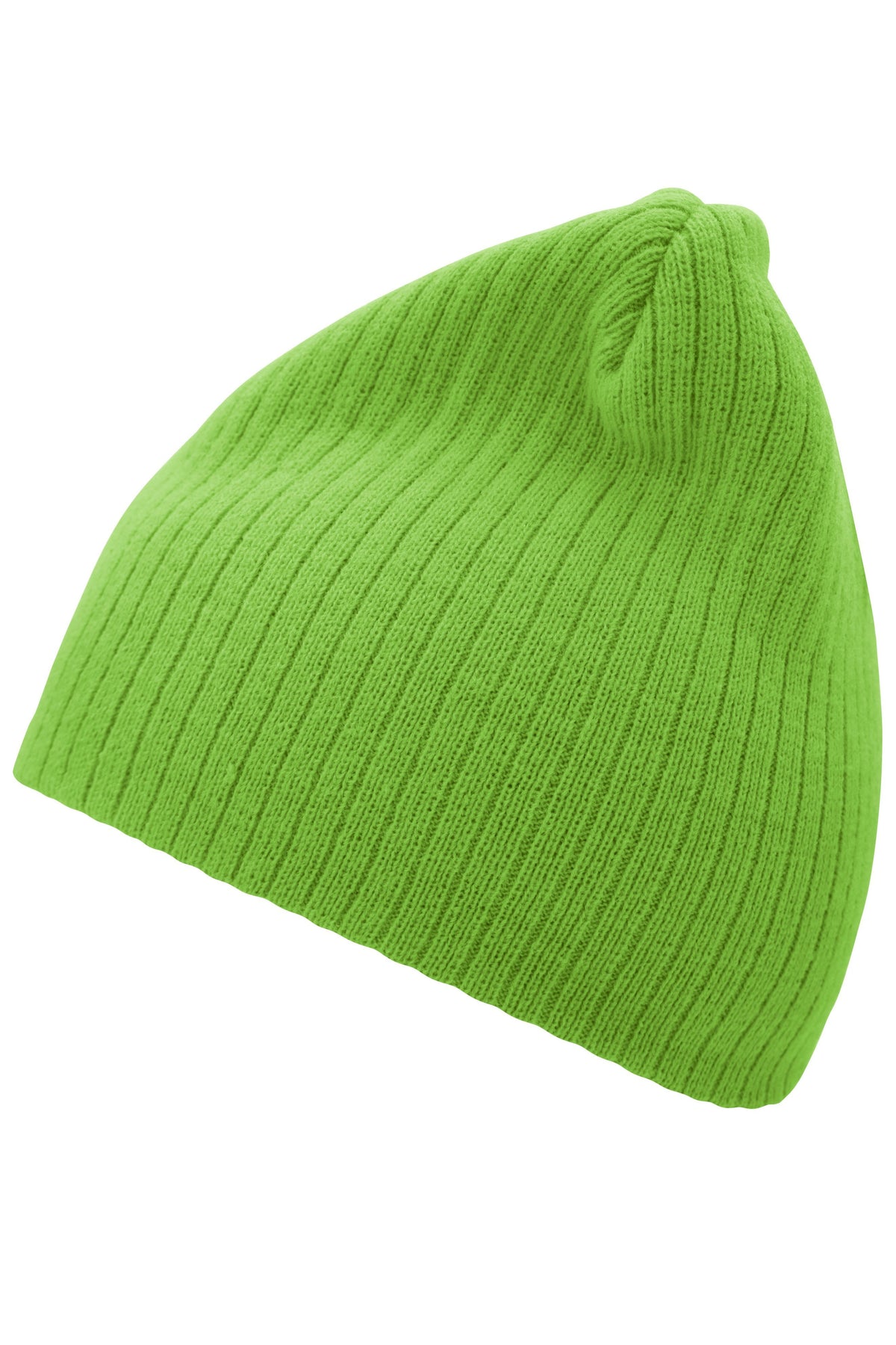 Rib Beanie - Lime-green