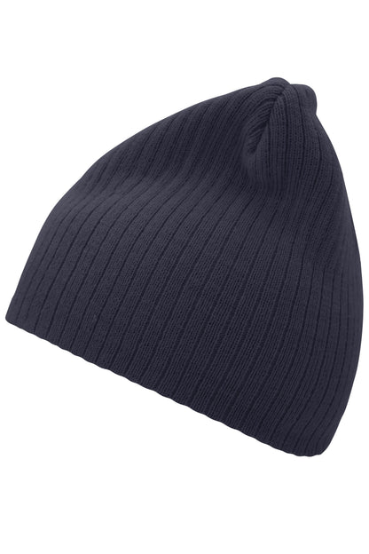 Rib Beanie - Navy