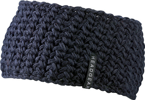 Crocheted Headbans - Navy