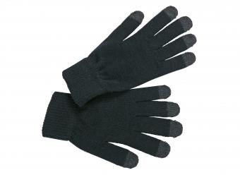 Touch-Screen Knitted Gloves - Black